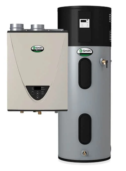 Two A.O. Smith water heaters